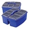 Storex Large Caddy with Sorting Cups, Blue, 2PK 00985U02C - alternate 4